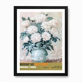 A World Of Flowers, Van Gogh Exhibition Chrysanthemum 2 Art Print