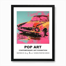 Poster Car Crash Pop Art 2 Affiche