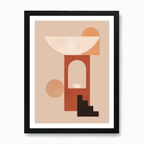 Architectural geometric shapes 13 Art Print