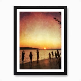 Sunset Lovers Art Print