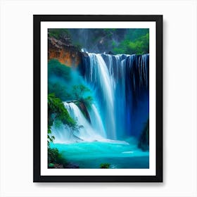 Cataratas De Agua Azul, Mexico Nat Viga Style (2) Art Print