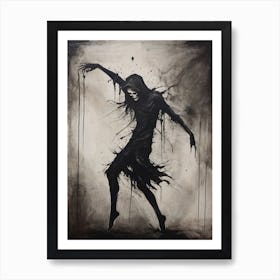 Dance With Death Skeleton Painting (65) Art Print