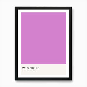 Wild Orchid Colour Block Poster Art Print