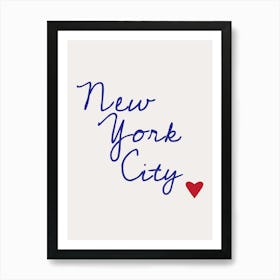 New York City Heart Art Print