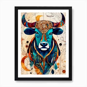 Stubborn Bull Art Print
