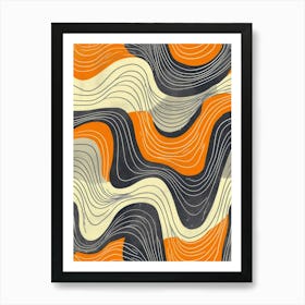 Abstract Wave Pattern 8 Art Print