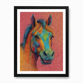 Colorful Horse 4 Art Print