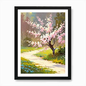 Cherry Blossom Painting Art Print