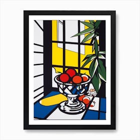 Bourvardia Flower Still Life  3 Pop Art Style Art Print