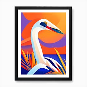 Pelican Pop Matisse Bird Art Print