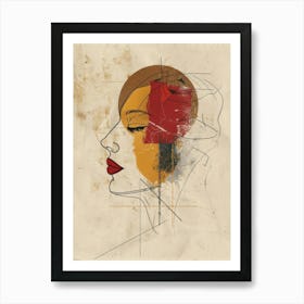 Portrait Of A Woman 423 Art Print