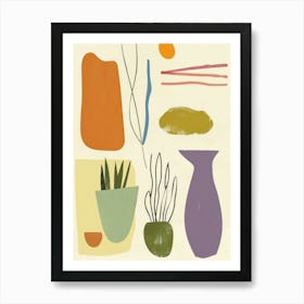 Abstract Home Objects 2 Art Print