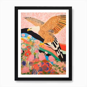 Maximalist Bird Painting Bald Eagle 1 Art Print