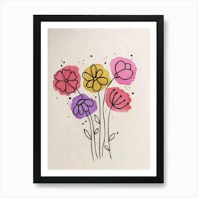 Flowers In A Vase 2 Art Print