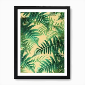 Pattern Poster Soft Shield Fern 4 Art Print