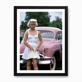 50's Era Community Car Wash Reimagined - Hall-O-Gram Creations 8 Art Print