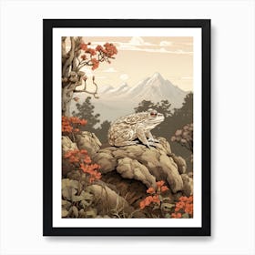 Vintage Japanese Toad 5 Art Print