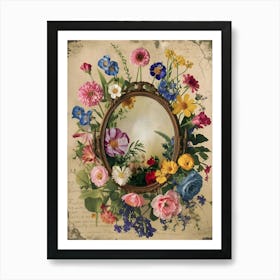 Mirror Of Flowers Poster