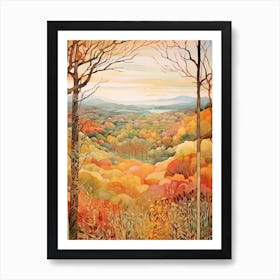 Autumn National Park Painting Shenandoah National Park Virginia Usa 4 Art Print