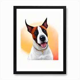 Bull Terrier Illustration Dog Art Print