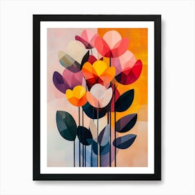 Abstract Flowers 20 Art Print