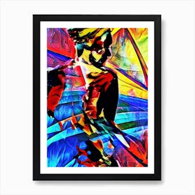 Abstract Portrait of a Woman Art Print