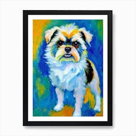 Affenpinscher 3 Fauvist Style Dog Art Print