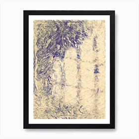 Beige Abstract Painting Art Print