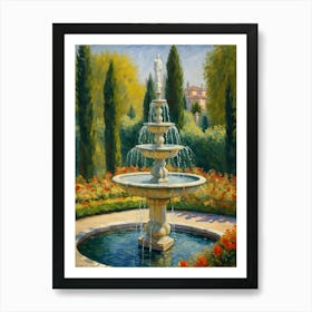 Water Fountain Art Print