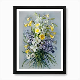 Daffodils In A Vase 2 Art Print