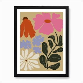 Bold_Matisse floral Art Print