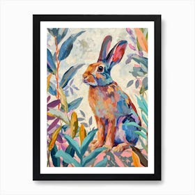 Rex Rabbit Painting 4 Art Print