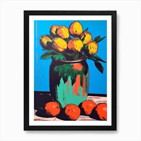Proteas Flower Still Life 1 Pop Art  Art Print