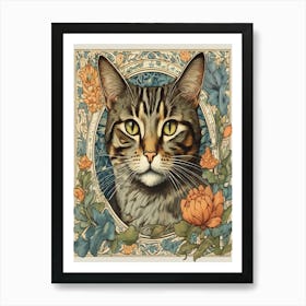 William Morriss Cat Art Print