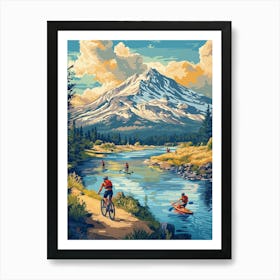 Mt Hood Painting Poster