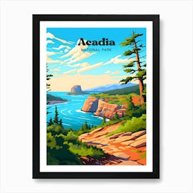 Acadia National Park Maine United States USA Travel Art Art Print