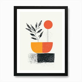 Plant In A Pot Art Print