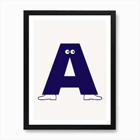 Alphabet Poster A Art Print