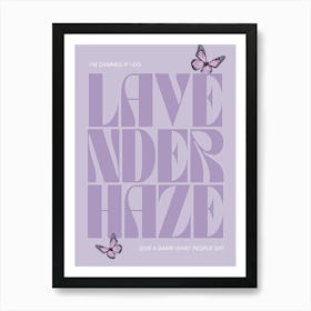 Lavender Haze Taylor Swift Inspired Print Art Print