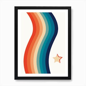 Rainbow Star Art Print