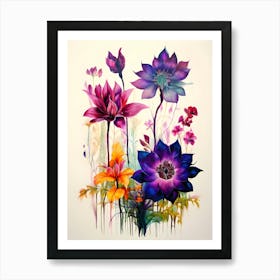 Lotus Flowers 2 Art Print