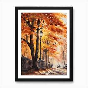 Autumn In The Park 2 Art Print