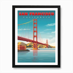 Golden Gate Bridge In San Francisco Art Print