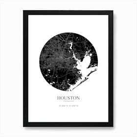 Houston Art Print