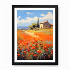 Tuscan Poppies 2 Art Print