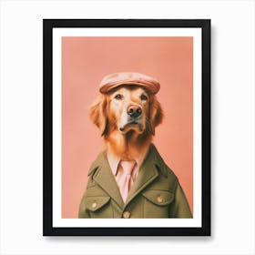 A Golden Retriever Dog Art Print