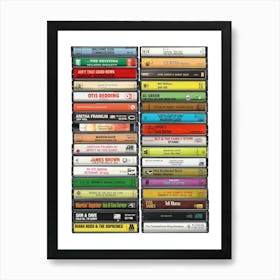 Soul Music Poster - Vintage Cassette Print Art Print