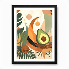 Lunar Avocado Art Print