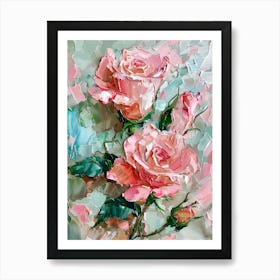 Pink Roses 13 Art Print