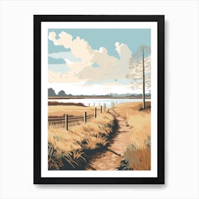 The Thames Path England 1 Hiking Trail Landscape Art Print